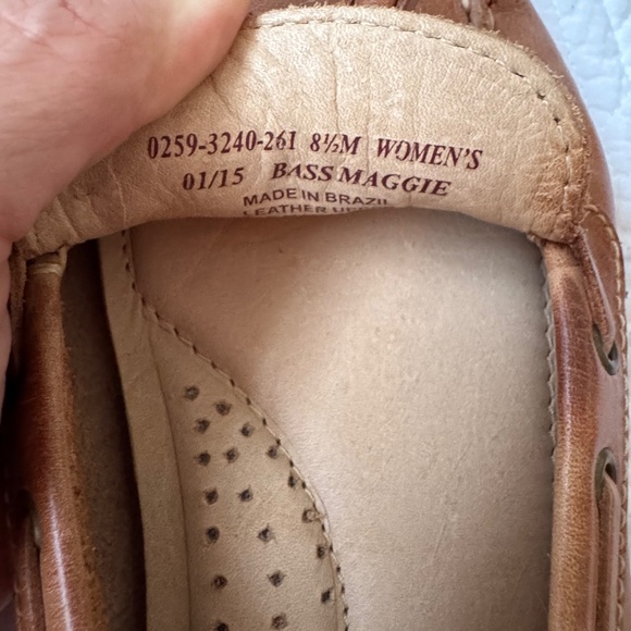 GH BASS & Co Women's Maggie Tan Leather Moccasin Loafer Size 8.5 - Picture 4 of 9